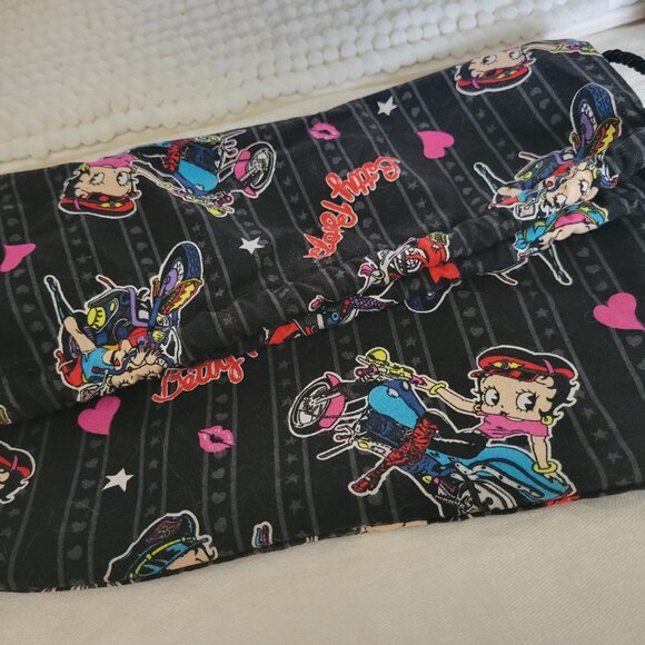 Betty Boop Cinch Bag Mini Backpack drawstring Biker Playful Pop Culture colorful - Picture 5 of 9